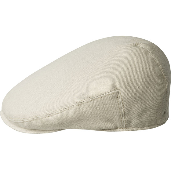 Flat Washed Cotton Cap Beige - Kangol
