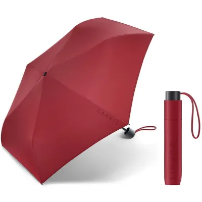 Red Mini Slim Umbrella - Esprit  Traclet Boutique Reference : 19942| Traclet Hat Shop
