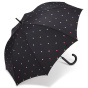 Black Sweetheart Long Walking Stick Umbrella - Esprit