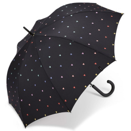 Umbrella Canne Long Sweetheart Black - Esprit