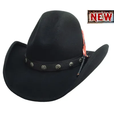 Chapeau Western Burn The Breeze Noir - Montecarlo Bullhide  Reference : 19967| Chapellerie Traclet