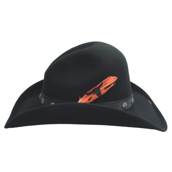 Chapeau Western Burn The Breeze Noir - Montecarlo Bullhide