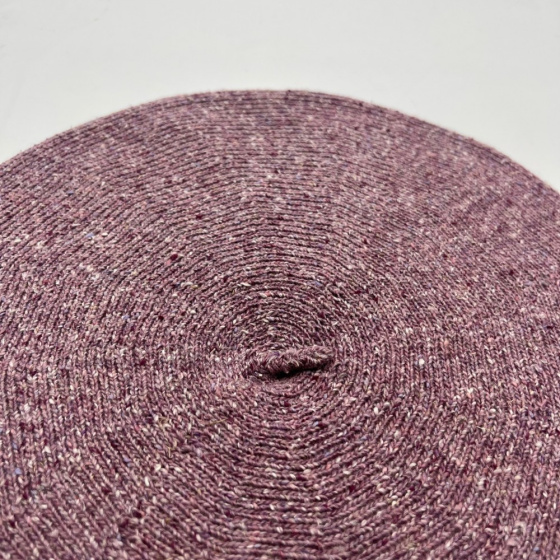 Summer Cotton, Silk & Linen Beret in Lavender - Le Béret Français