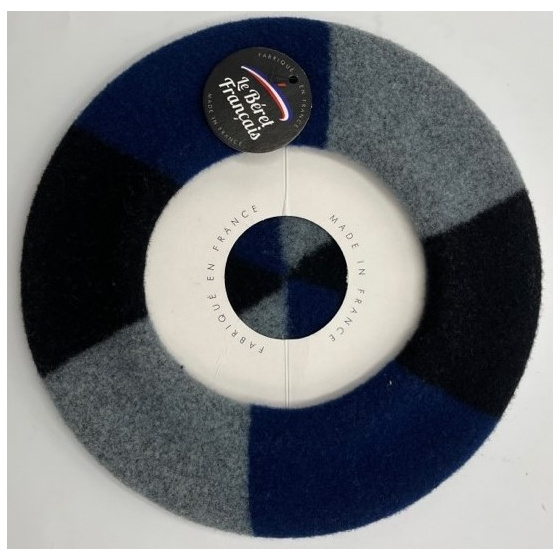 Children's Blue, Black & Gray Trio Beret - Le Béret Français