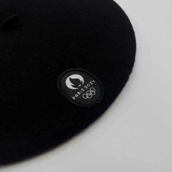 Béret Noir Officiel Olympiques Paris 2024 - Le Béret Français