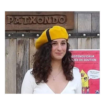 Classic Mustard Yellow Ribbons Beret - Le Béret Français Reference: 19975| Chapellerie Traclet