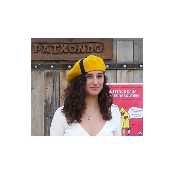 Classic Mustard Yellow Ribbons Beret - Le Béret Français