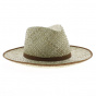 Natural straw garden hat made in France