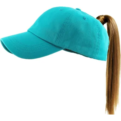 Women's Baseball Cap Ponytail Turquoise - Traclet  Reference: 19984| Traclet Hatshop
