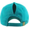 Casquette Baseball Femme Ponytail Turquoise - Traclet  Reference : 19984| Chapellerie Traclet