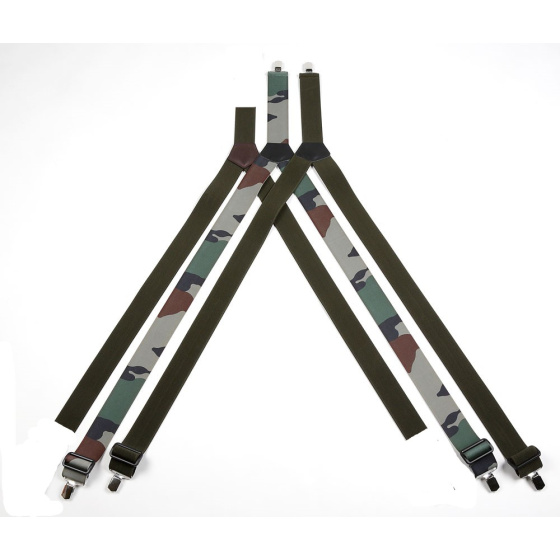Y-Shaped Clip-on Commando Suspenders Made in France
