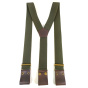 Leather Strap Y-Shape Commando Suspenders Made in France