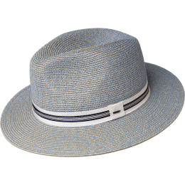 Fedora Hester Straw Hat Light Blue Paper - Bailey