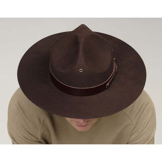 Chapeau Scout Montana Feutre Laine Marron - Bailey