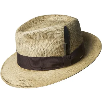 Chapeau Fedora Tessier Panama Naturel vieilli - Bailey