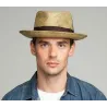 Chapeau Fedora Tessier Panama Naturel vieilli - Bailey Reference : 20009| Chapellerie Traclet