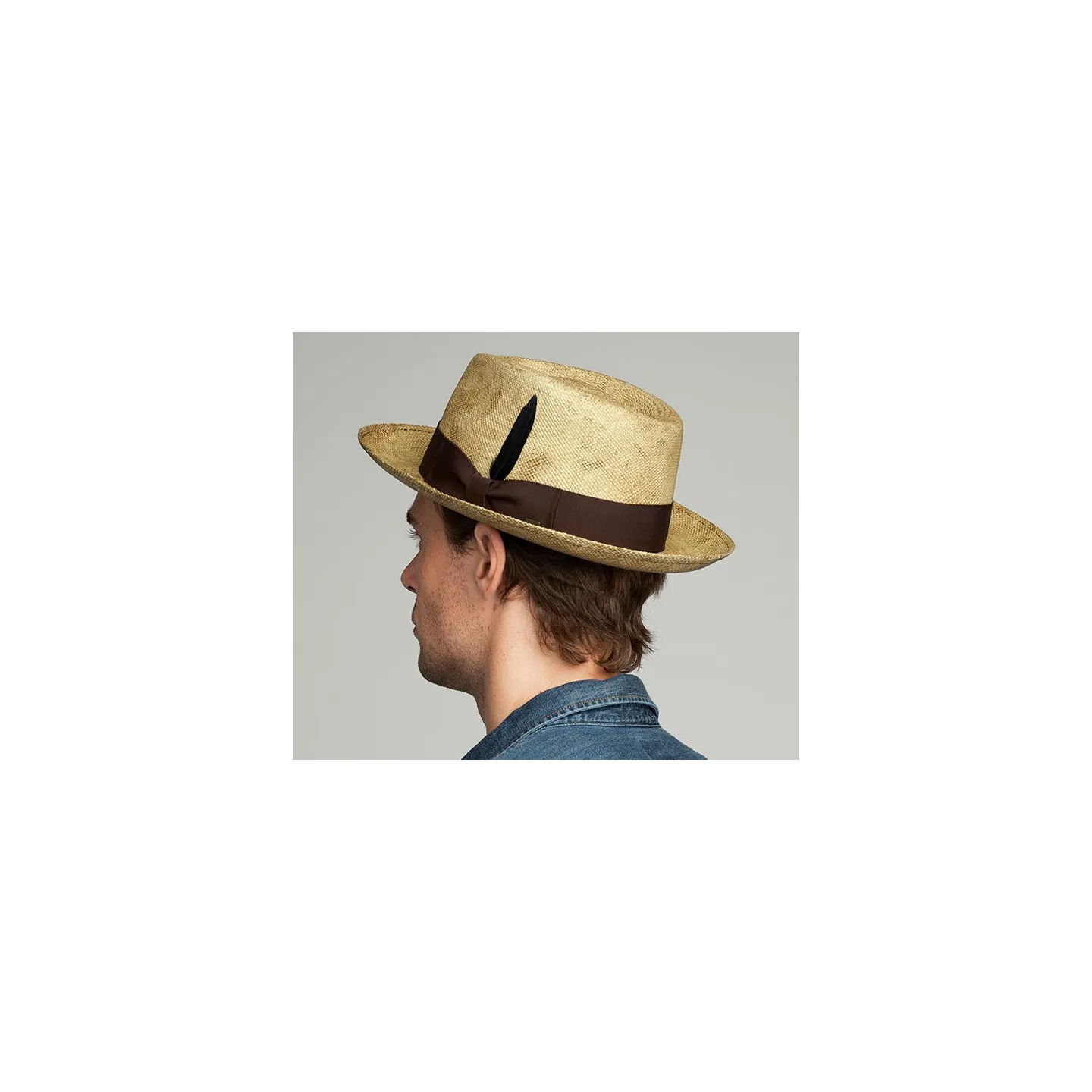 Chapeau Fedora Tessier Panama Naturel vieilli - Bailey Reference : 20009| Chapellerie Traclet