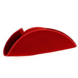 Pirate Tricorn Hat - Large Red TRICORN