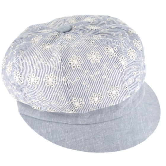 Blue Anemone Newsboy Cap - Traclet
