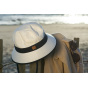 Amaury White & Navy UV-Protective Bucket Hat - Soway