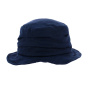 Chapeau clochard lin marine