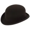 Chapeau Melon Feutre Laine Marron - Traclet