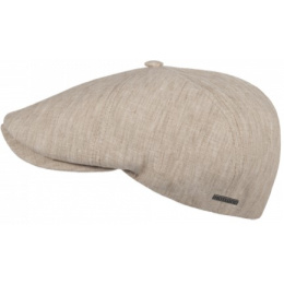 Flat Cap Yaro Linen Beige - Hatland