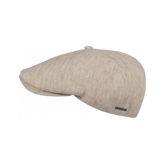 Flat Cap Yaro Linen Beige - Hatland