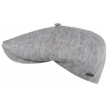 Yaro Lin Grey Flat Cap - Hatland ref 20074 traclet hat shop