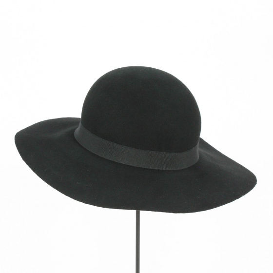 Black felt capeline - Traclet