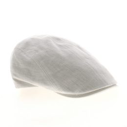 White Cannes flat cap