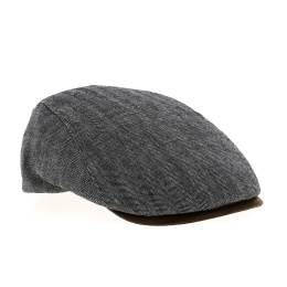 Gray chevron flat cap Nice
