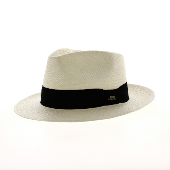 Classic Bleached Panama Fedora Hat - Traclet