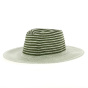 Beige and green Sisteron traveler hat