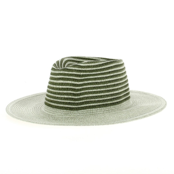 Beige and green Sisteron traveler hat