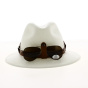 Panama hat Antibes with sunglasses