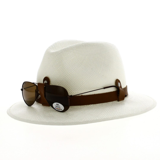 Panama Hat Antibes with sunglasses Panama Hat Antibes with sunglasses