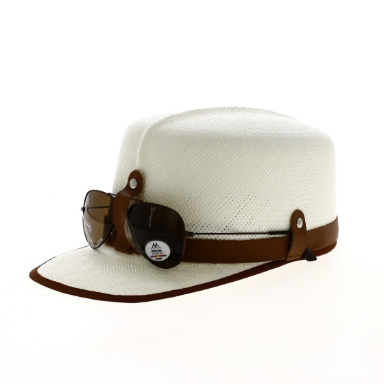 Casquette Panama Arles avec lunette de soleil Casquette Panama Arles avec lunette de soleil