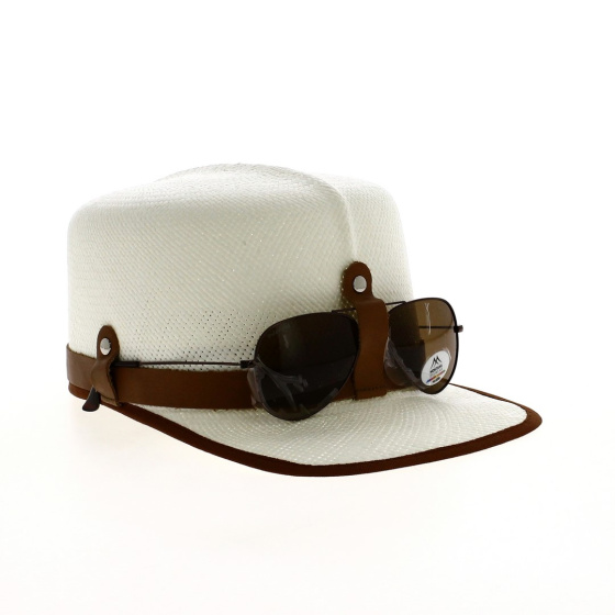 Arles Panama Cap with Sunglasses