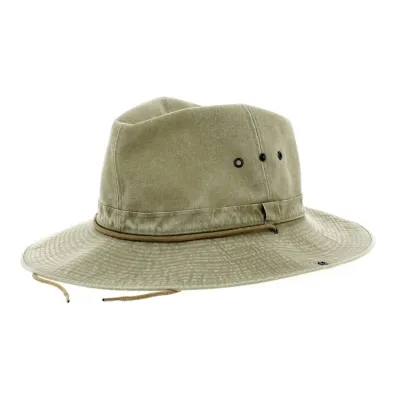 Chapeau safari Mozambique coton beige