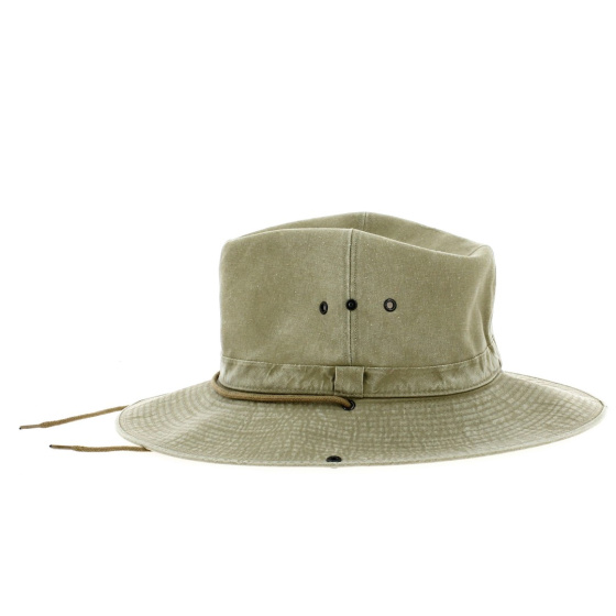 Beige Mozambique cotton safari hat Beige Mozambique cotton safari hat