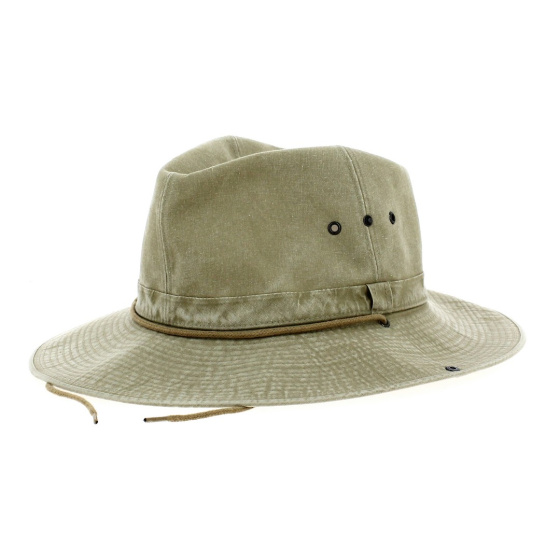 Chapeau safari Mozambique coton beige