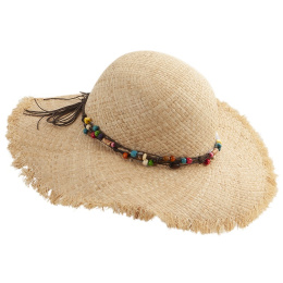 Milos Natural Straw Wide-Brimmed Hat - Traclet