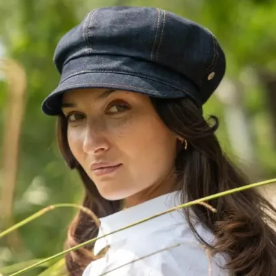 Casquette Gavroche Vittoria Coton Jean - Fléchet
