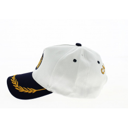 Baseball Cap Captain Cotton White - Traclet