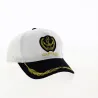 Personalized White Cotton Captain Baseball Cap - Traclet Reference: 20128| Traclet Hat Shop