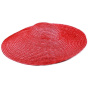 Daniela Natural Straw Wide Brim Hat Red - Traclet