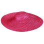 Daniela Wide-Brimmed Hat Natural Straw Plum - Traclet