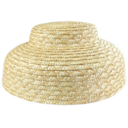 Hepburn Braided Straw Cloche Hat - Traclet
