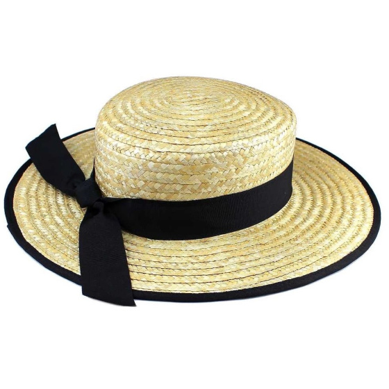 Canotier Brianna Paille Naturelle - Traclet